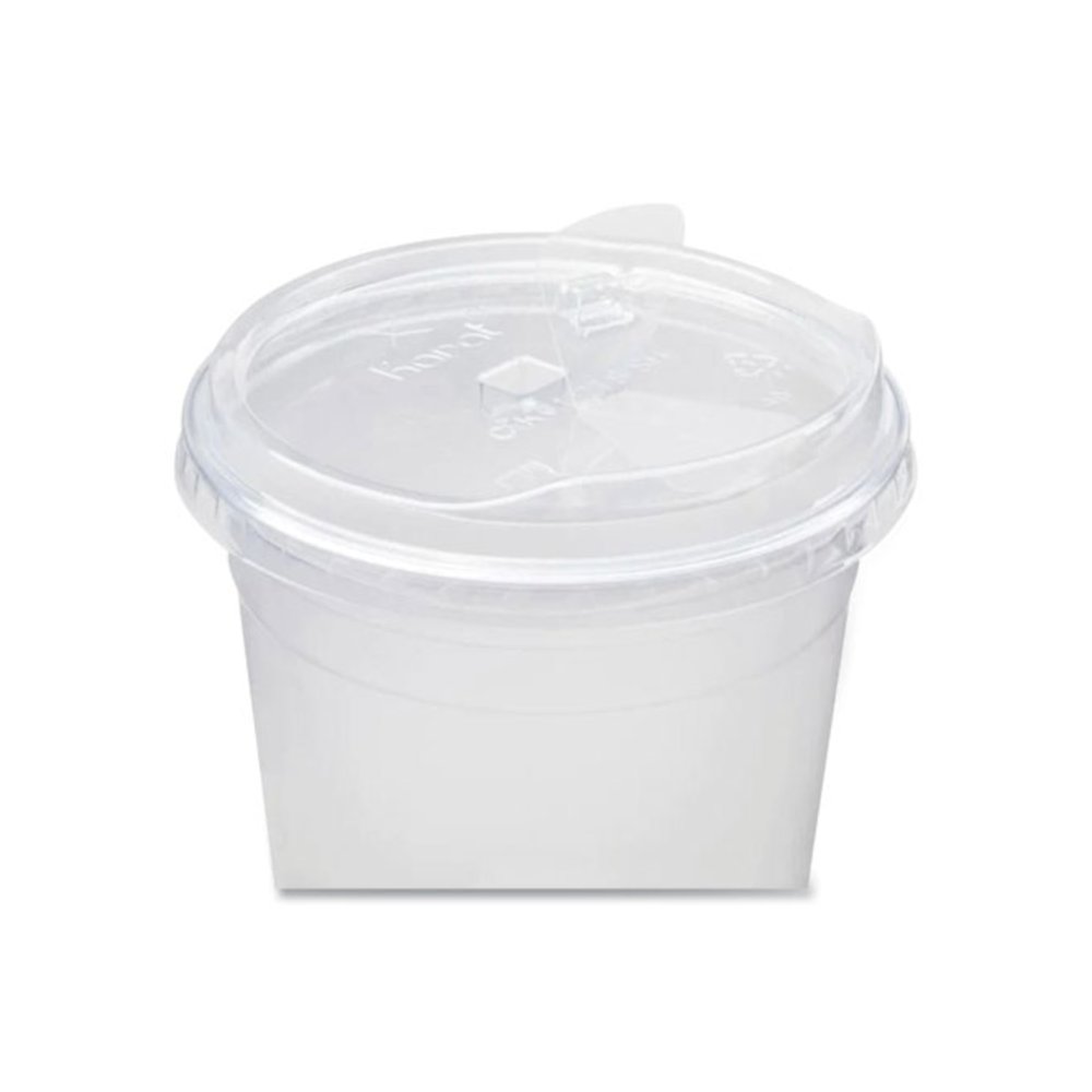 PET Lids, Strawless Sipper, Fits 32 oz Cold Cups, Plastic, Clear, 1,000/Carton. Picture 3