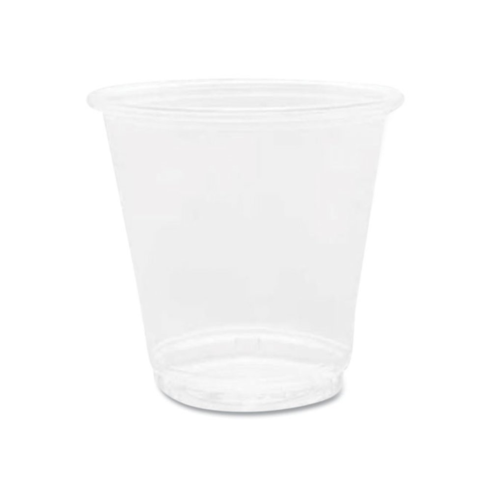 PET Plastic Cups, 3 oz, Clear, 2,500/Carton. Picture 1
