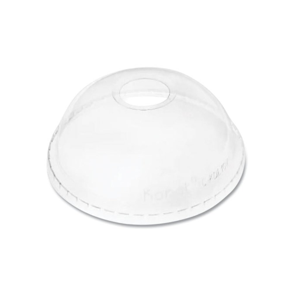 PET Lids, Dome Lid, Fits 32 oz Cold Cups, Plastic, Clear, 500/Carton. Picture 1
