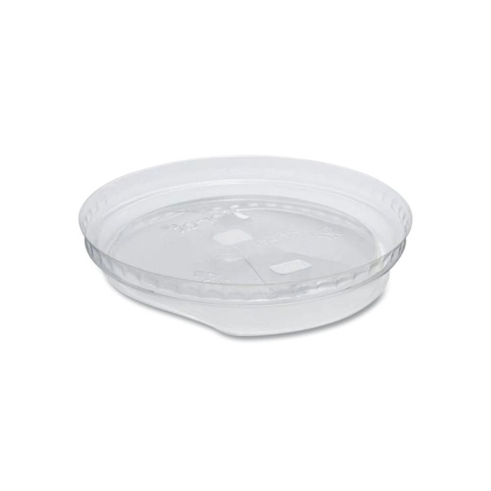 PET Lids, Strawless Sipper, Fits 12 oz to 24 oz Cold Cups, Plastic, Clear, 1,000/Carton. Picture 2