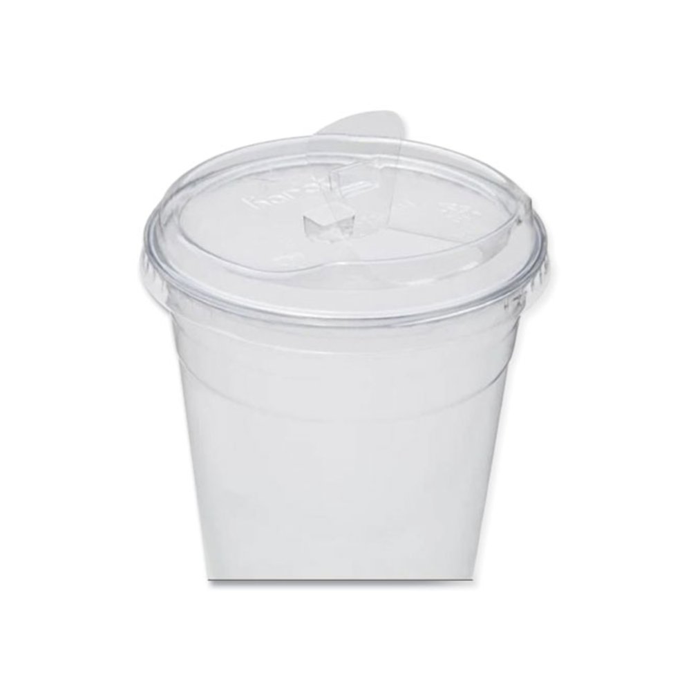 PET Lids, Strawless Sipper, Fits 12 oz to 24 oz Cold Cups, Plastic, Clear, 1,000/Carton. Picture 3