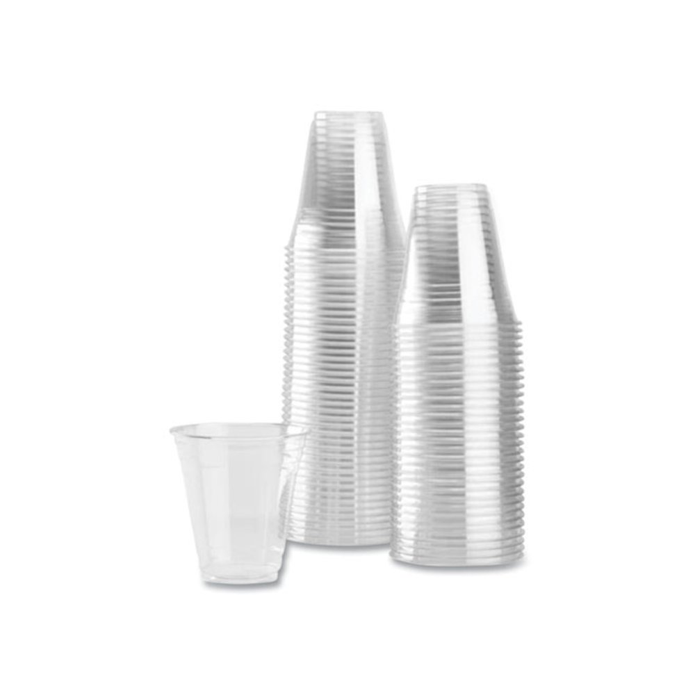 PET Plastic Cups, 98 mm Rim Diameter, 12 oz, Clear, 1,000/Carton. Picture 3