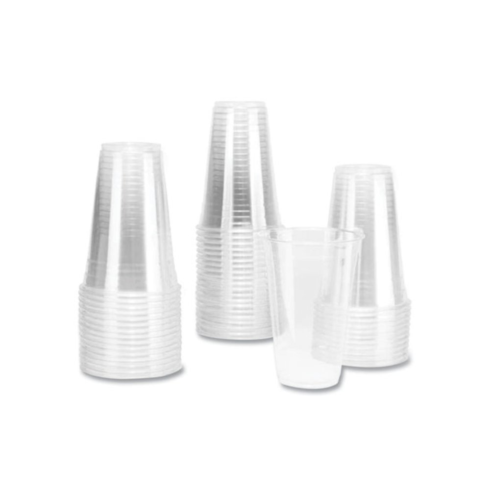 PET Plastic Cups, 20 oz, Clear, 1,000/Carton. Picture 3