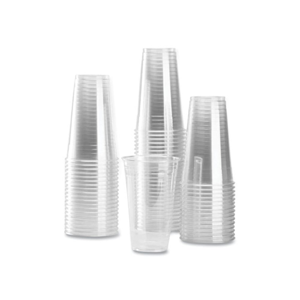 PET Plastic Cups, 24 oz, Clear, 600/Carton. Picture 3