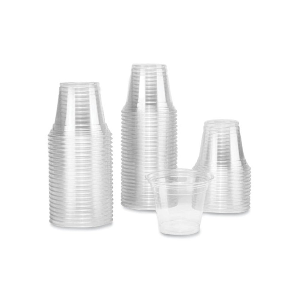 PET Plastic Cups, 9 oz, Clear, 1,000/Carton. Picture 3