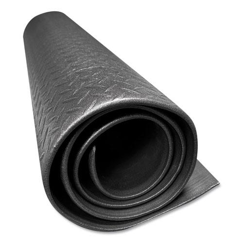 Tuff-Spun Foot Lover Diamond Surface Mat, Rectangular, 36 x 60, Black. Picture 2