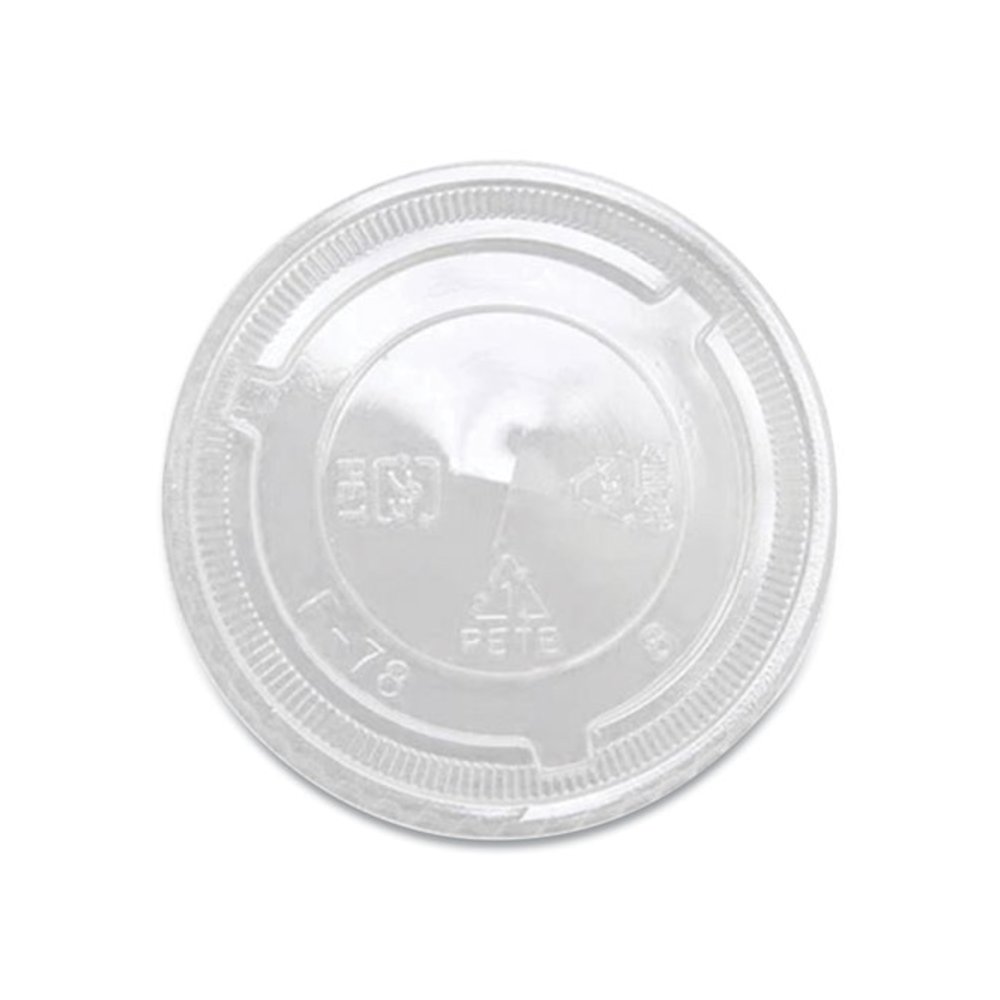 PET Lids, X Straw Hole, Fits 8 oz to 10 oz Cold Cups, Plastic, Clear, 1,000/Carton. Picture 1
