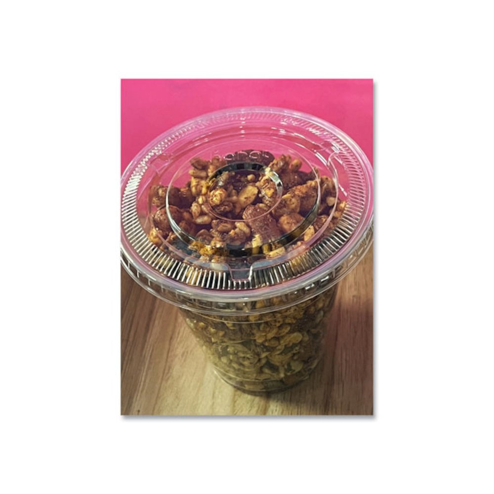PET Lids, No Hole Flat Lid, 12 oz to 24 oz Cold Cups, Plastic, Clear, 1,000/Carton. Picture 3