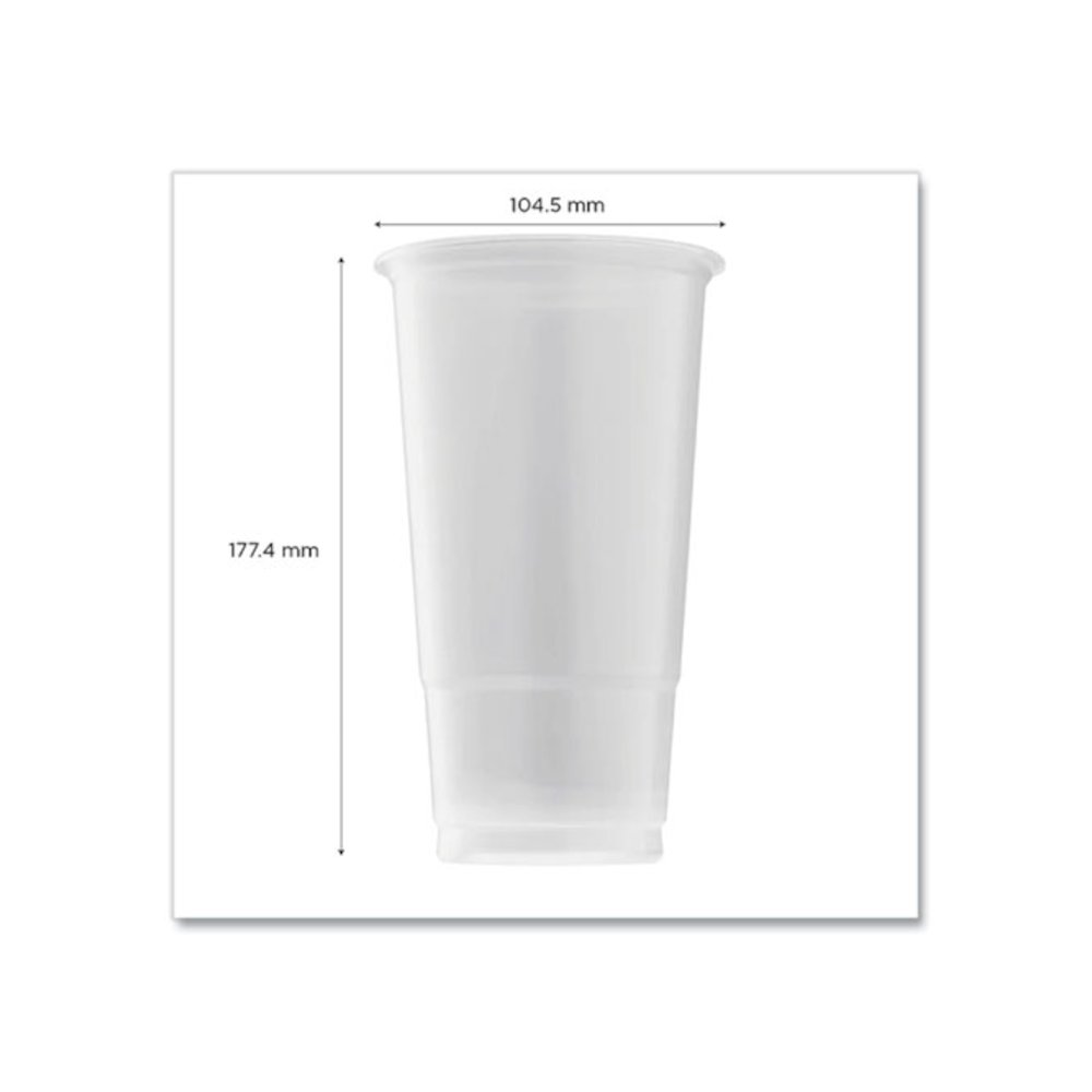 PolyPro (PP) Cups, 32 oz, Plastic, Translucent, 600/Carton. Picture 4