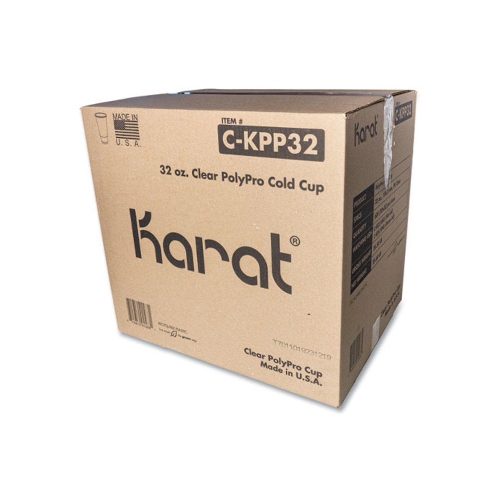 PolyPro (PP) Cups, 32 oz, Plastic, Translucent, 600/Carton. Picture 2
