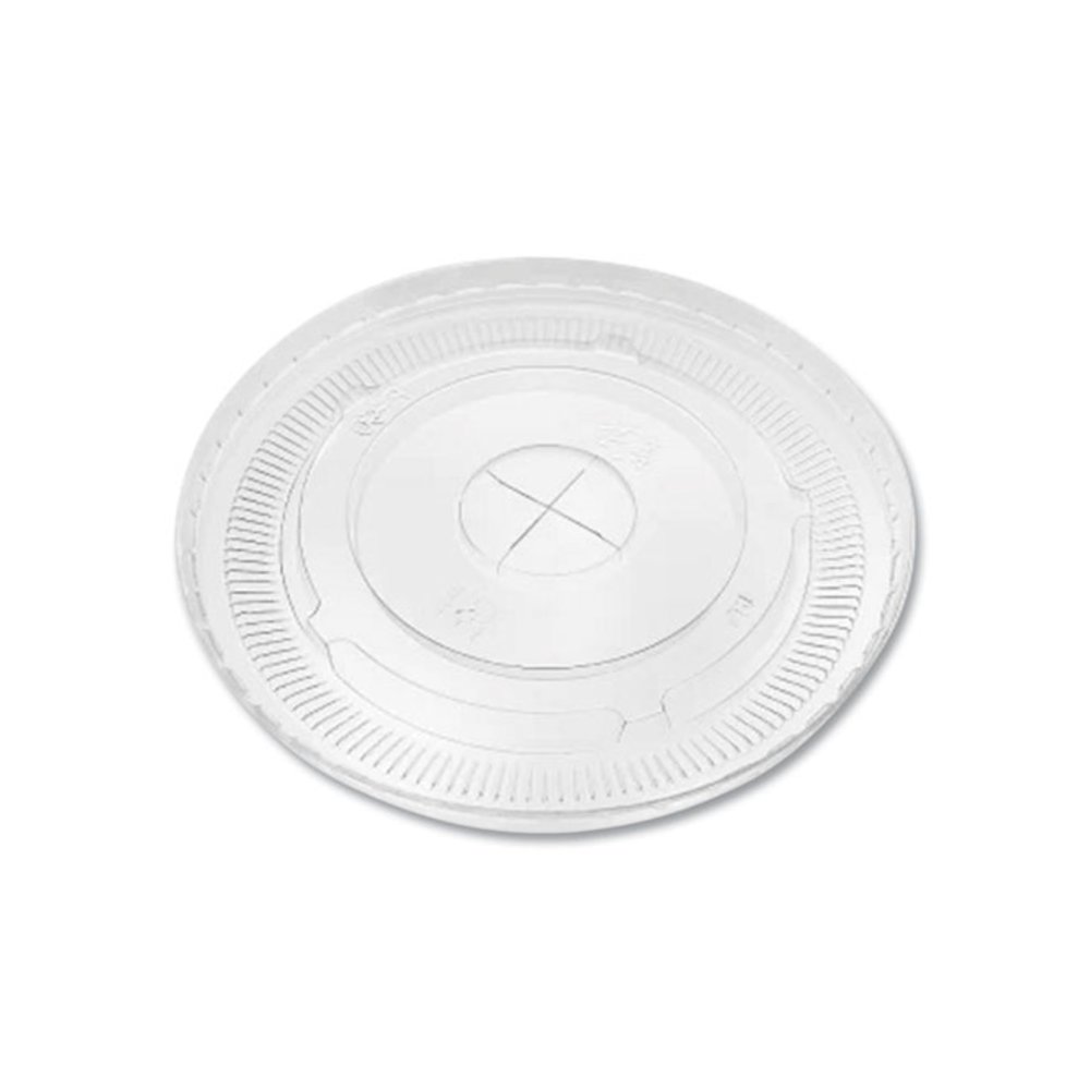 PET Lids, Flat Lid, Fits 12 oz to 22 oz Cold Cups, Plastic, Clear, 1,000/Carton. Picture 4