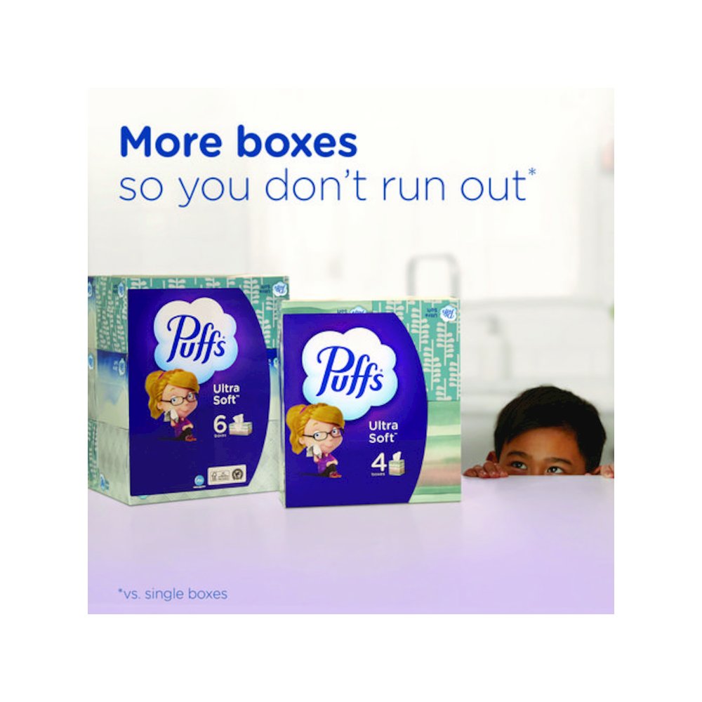 Ultra Soft Facial Tissue, 2-Ply, White, 72 Sheets/Box, 24 Boxes/Carton. Picture 7