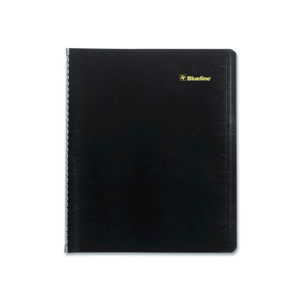 Plan and Link Monthly Planner, 11" x 9.06", Black Cover, 16-Month: Sept 2025 to Dec 2026. Picture 1