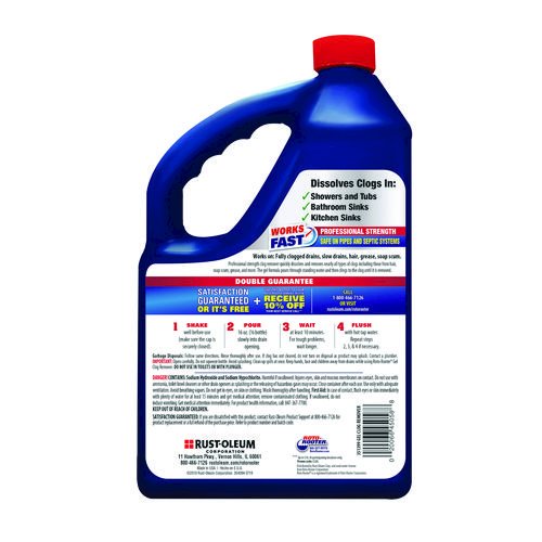 Gel Clog Remover, 1 gal Bottle, 4/Carton. Picture 5