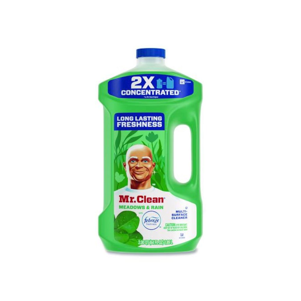 Multipurpose Cleaning Solution with Febreze, Meadows and Rain, 64 oz Bottle, 4/Carton. Picture 2