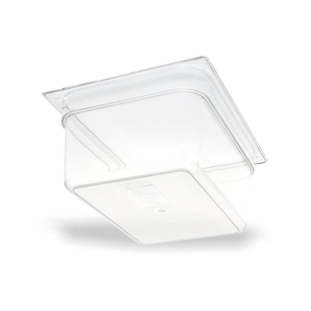 StorPlus Polycarbonate Food Pan, 8.7 qt, 10.38 x 12.75 x 6, Clear, Plastic. Picture 4