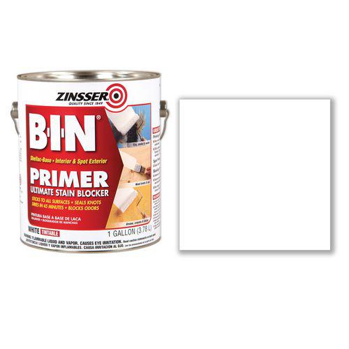 BIN Shellac-Base Interior and Spot Exterior Primer, Flat White, 1 gal Bucket/Pail, 2/Carton. Picture 2