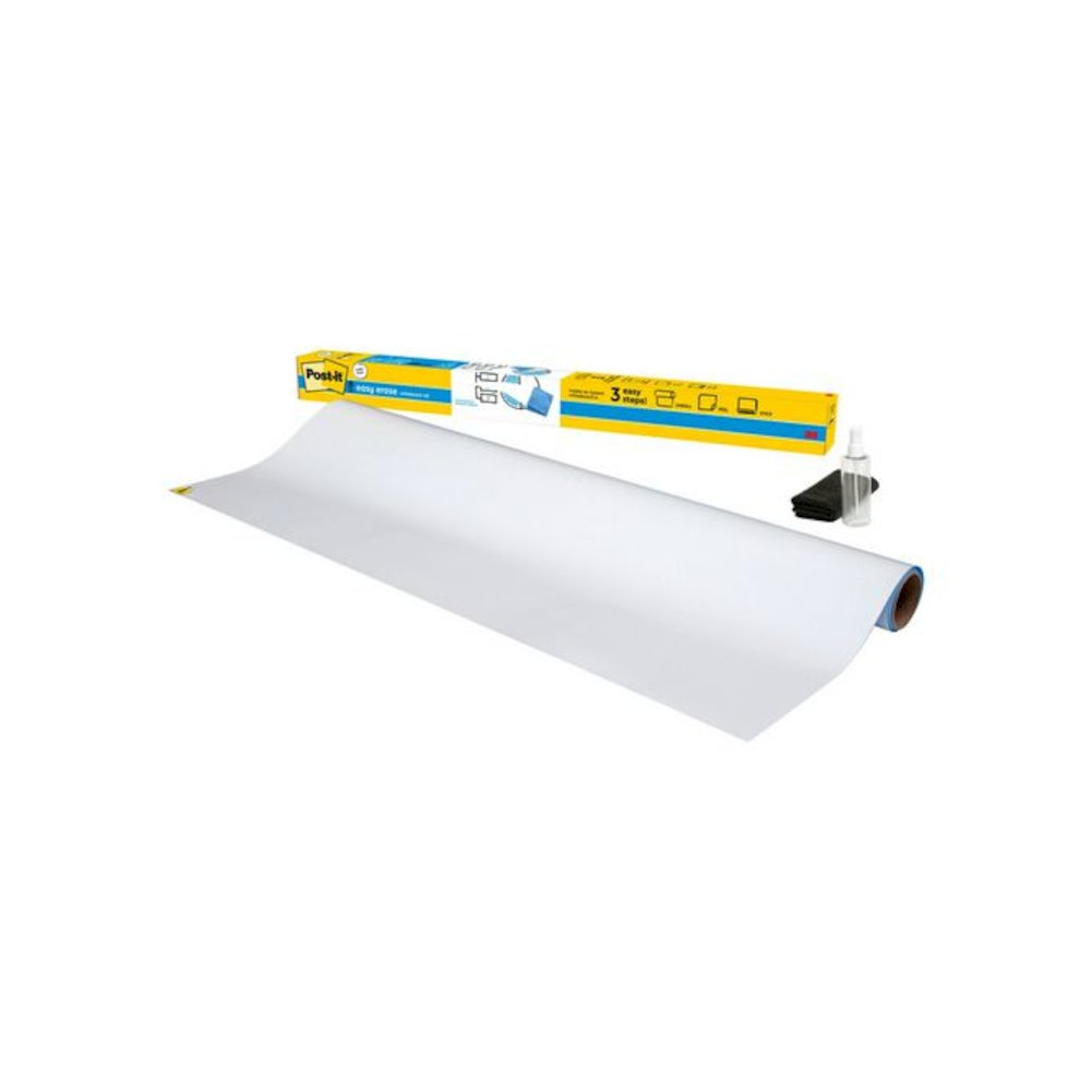 Easy Erase Permanent Marker Whiteboard Surface, Laminate Film, 96" x 48", White. Picture 1