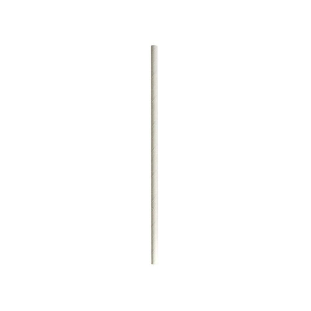 Wrapped Jumbo Paper Straws, 7.75", Paper, White, 320/Pack, 4 Packs/Carton. Picture 3