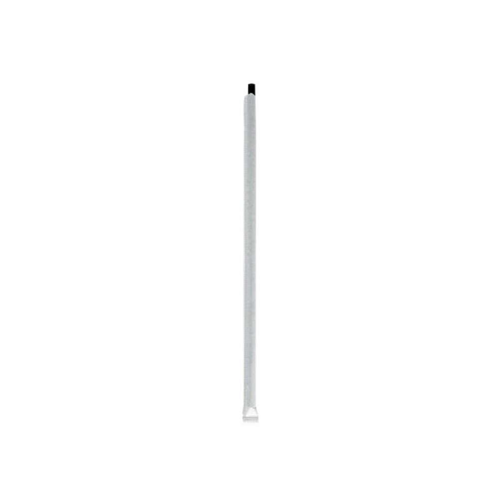 Wrapped Giant Straws, 10.25", Polypropylene, Black, 300/Pack, 4 Packs/Carton. Picture 2