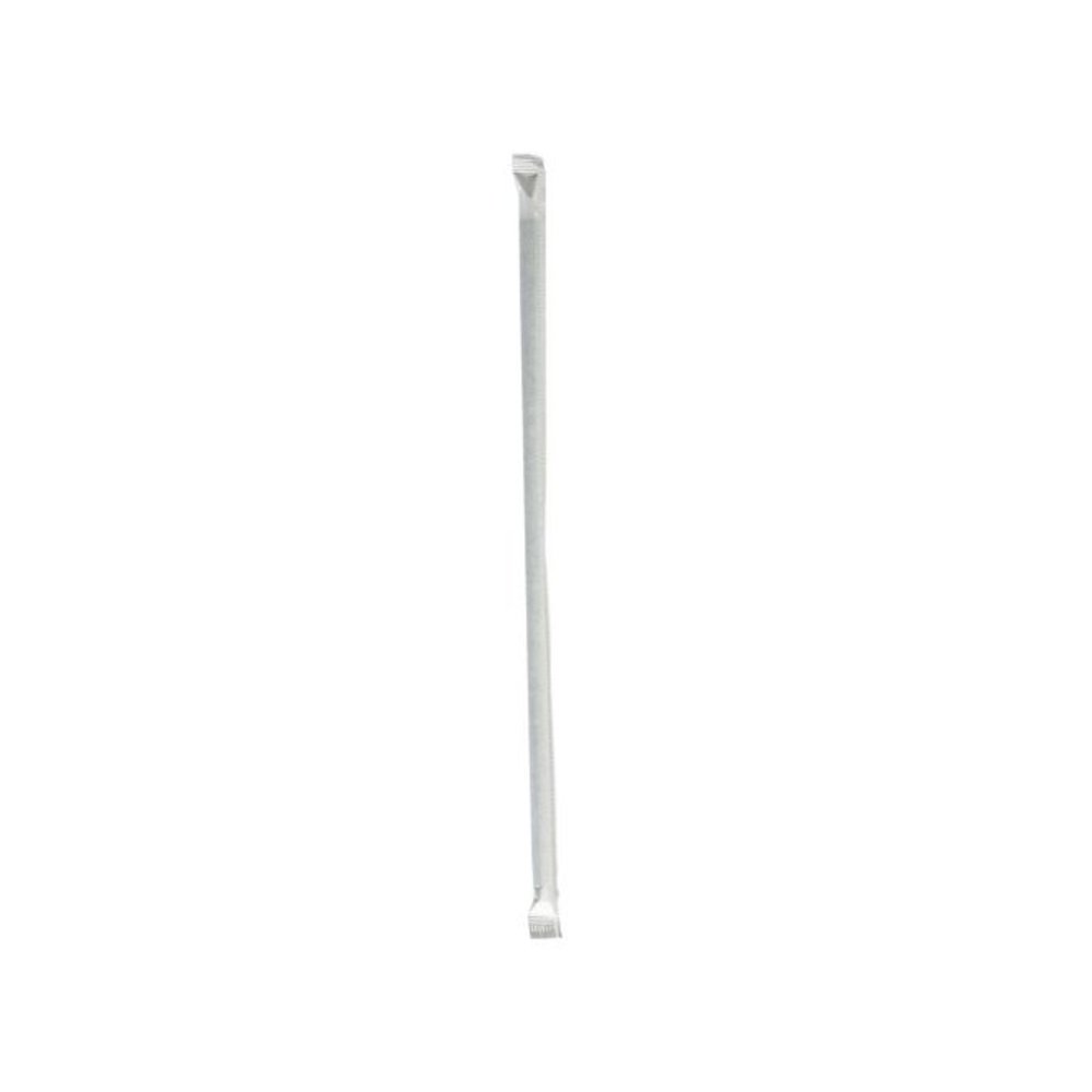 Wrapped Giant Straws, 10.25", Polypropylene, Black, 300/Pack, 4 Packs/Carton. Picture 1