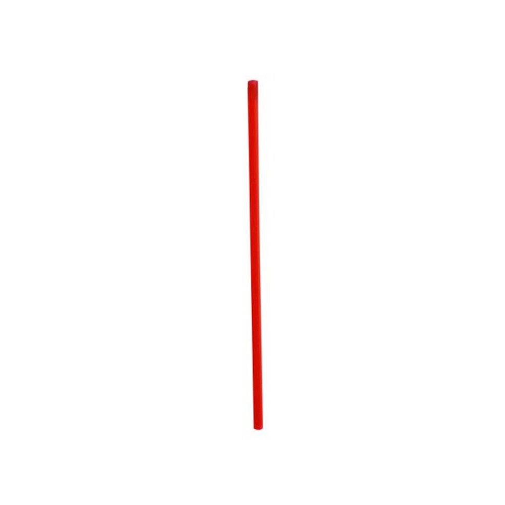 Jumbo Straws, 7.75", Polypropylene, Red, 250/Pack, 10 Packs/Carton. Picture 1