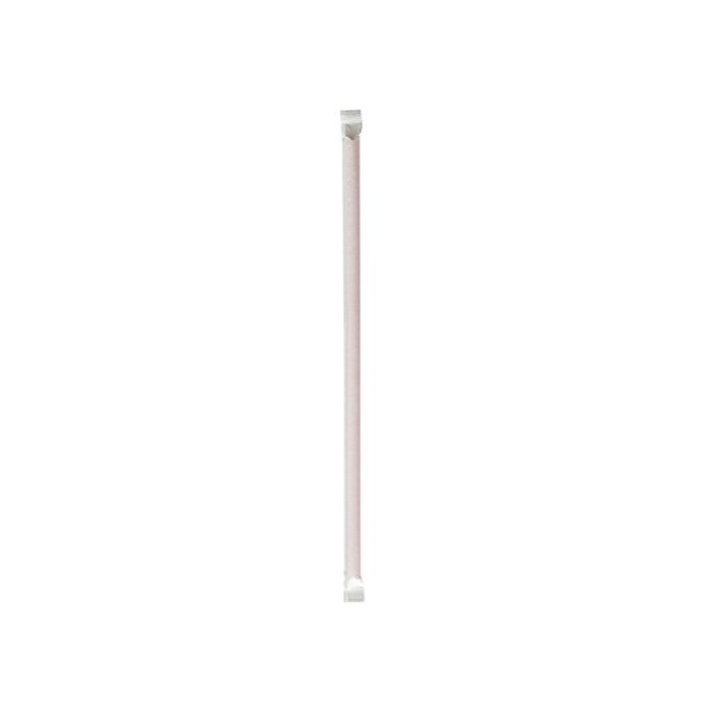 Wrapped Jumbo Straws, 10.25", Polypropylene, Red, 500/Pack, 4 Packs/Carton. Picture 1