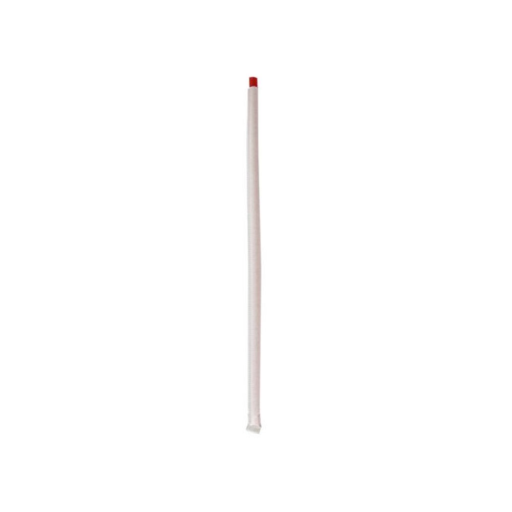 Wrapped Jumbo Straws, 10.25", Polypropylene, Red, 500/Pack, 4 Packs/Carton. Picture 2