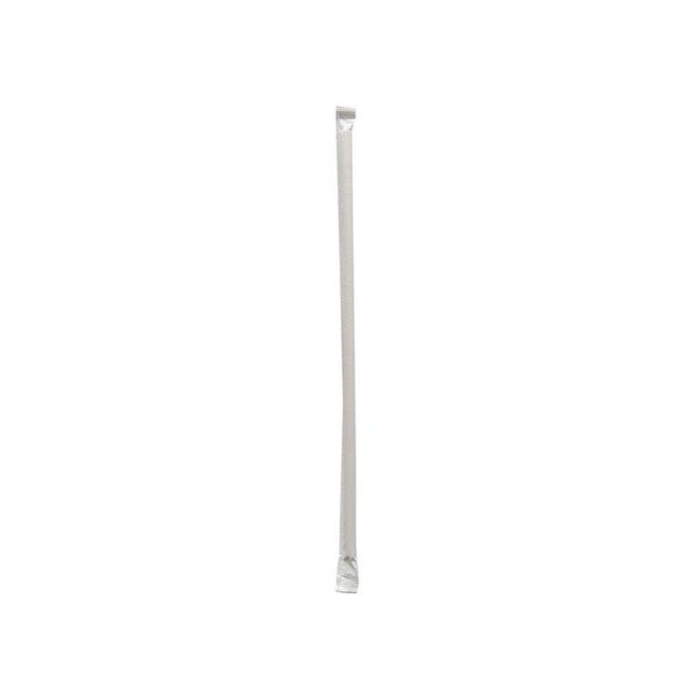 Wrapped Giant Straws, 10.25", Polypropylene, Red/White Striped, 300/Pack, 4 Packs/Carton. Picture 6