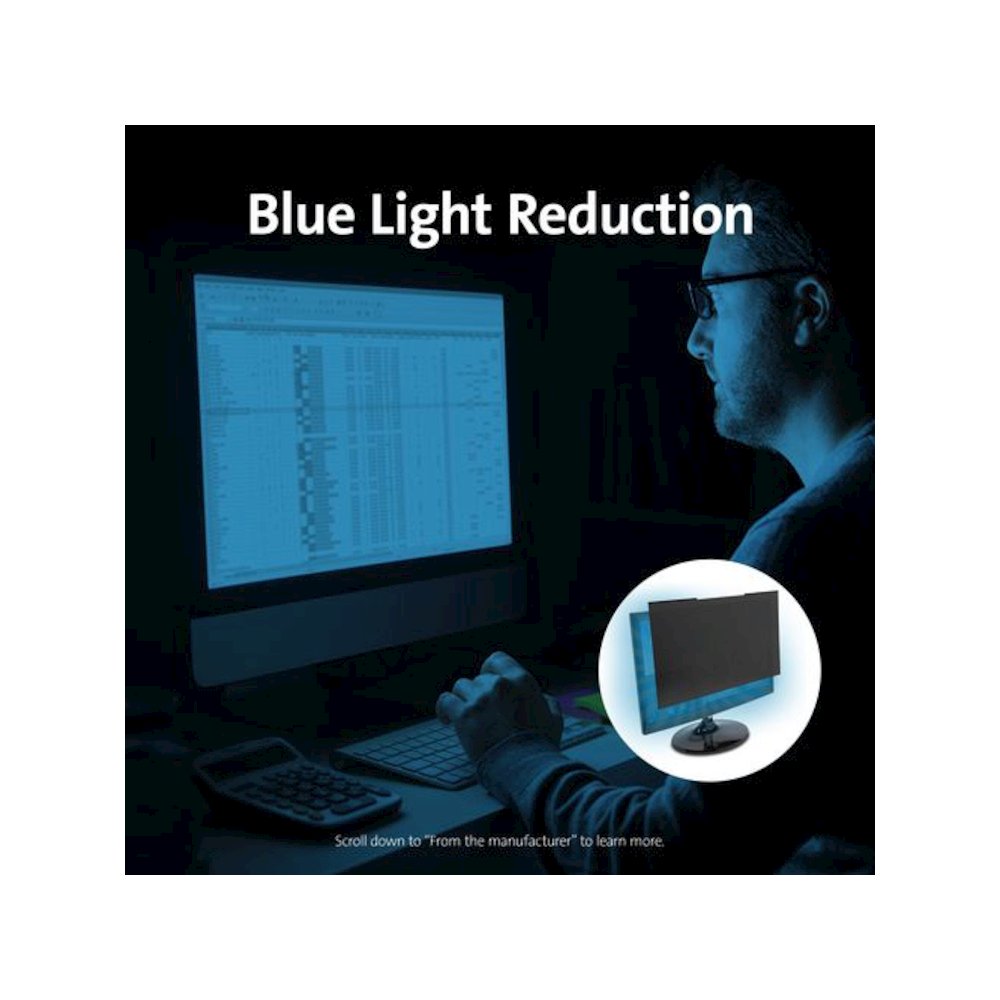 Magnetic Monitor Privacy Screen for 21.5" Widescreen Flat Panel Monitors, 16:9 Aspect Ratio. Picture 4