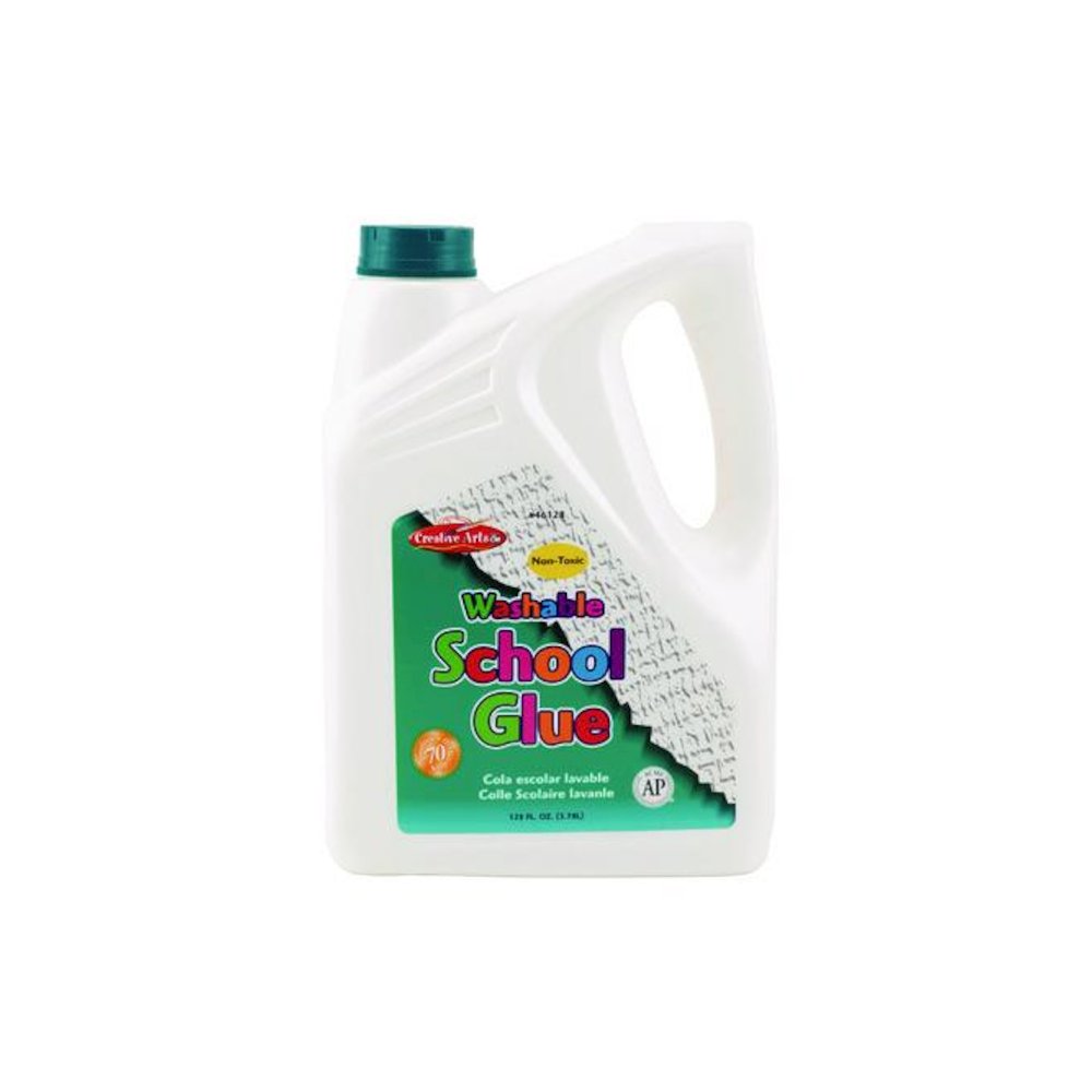 School Glue, 1 gal Bottle, Dries Clear. Picture 1