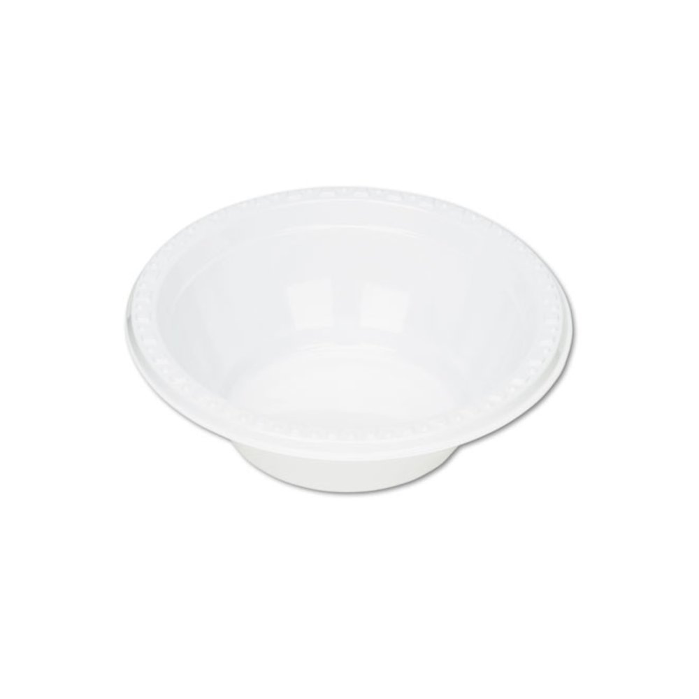Plastic Dinnerware, Bowl, 5 oz, White, 125/Pack. Picture 1