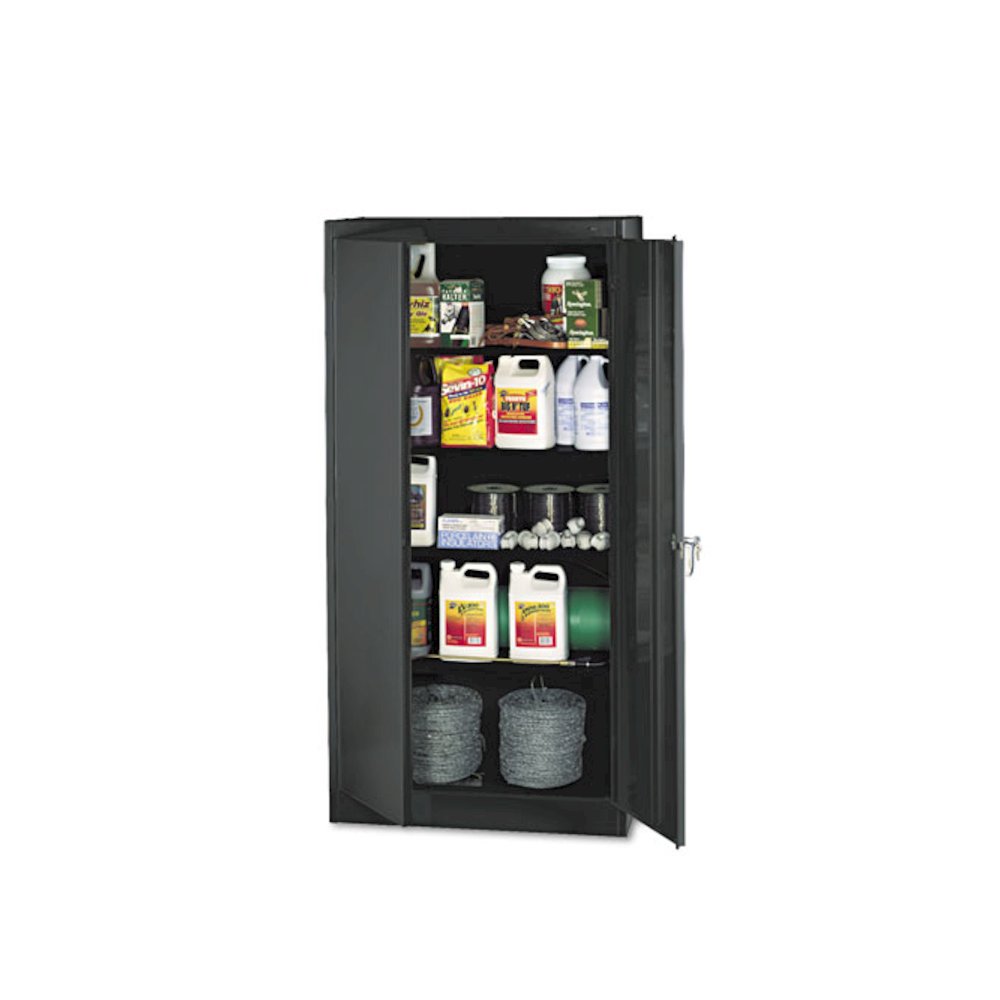 72" High Standard Cabinet (Unassembled), 36w x 18d x 72h, Black. Picture 1