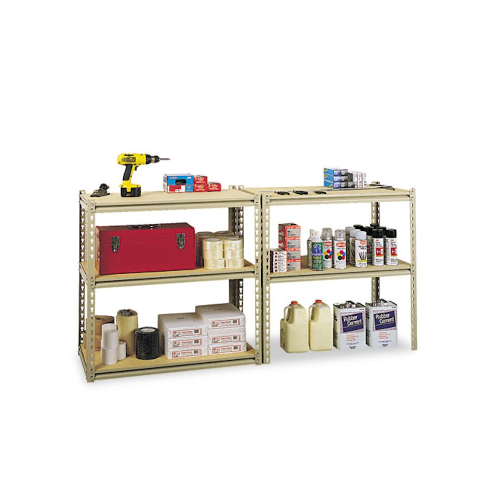 Stur-D-Stor Shelving, Five-Shelf, 36.5w x 18.5d x 72h, Sand. Picture 5