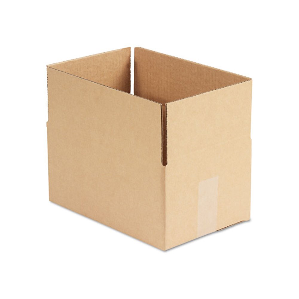 Fixed-Depth Corrugated Shipping Boxes, Regular Slotted Container (RSC), 8" x 12" x 6", Brown Kraft, 25/Bundle. Picture 1
