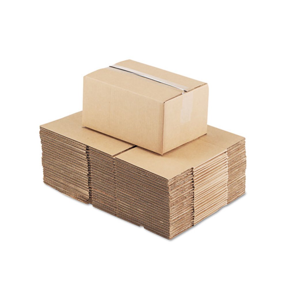 Fixed-Depth Corrugated Shipping Boxes, Regular Slotted Container (RSC), 8" x 12" x 6", Brown Kraft, 25/Bundle. Picture 2
