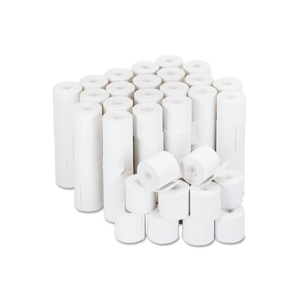 Impact and Inkjet Print Bond Paper Rolls, 0.5" Core, 2.25" x 126 ft, White, 100/Carton. Picture 1