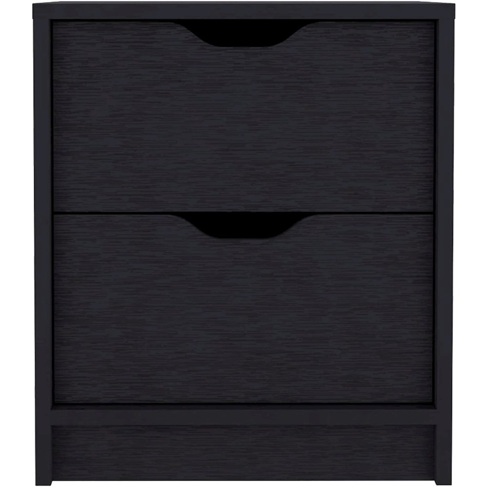 Basilea Nightstand Black MDF. Picture 2
