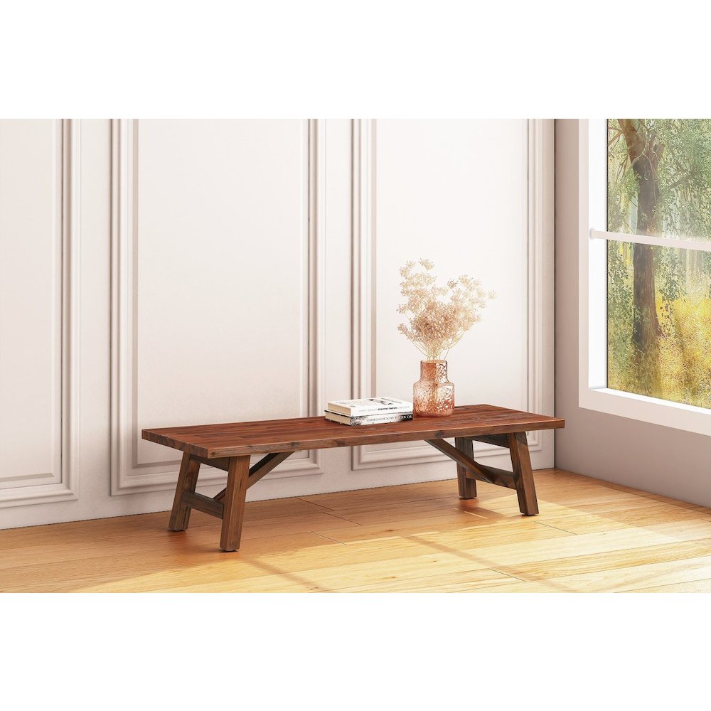 Rasmus Accent Plant Table - Chestnut Wire-Brush Finish. Picture 7