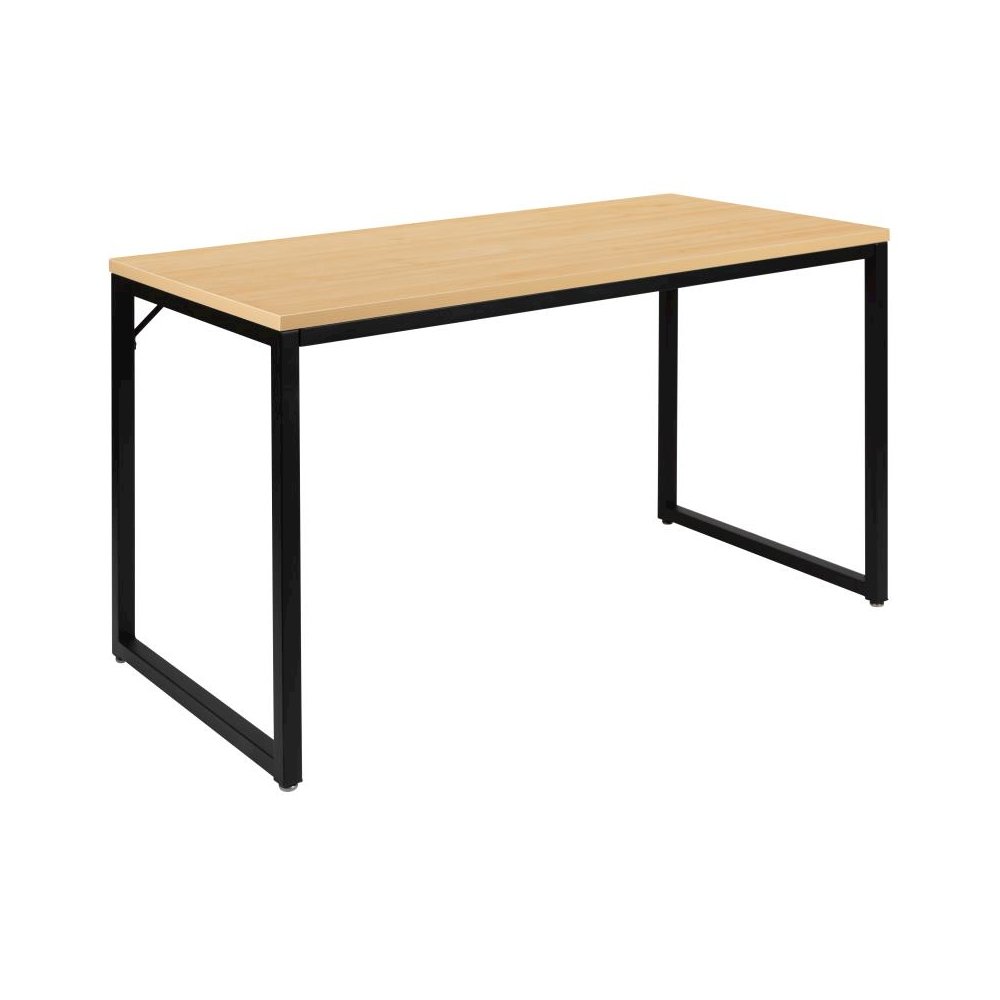 Tiverton Industrial Modern Desk - Commercial Grade Office Computer Desk and Home Office Desk - 47" Long (Maple/Black). Picture 1