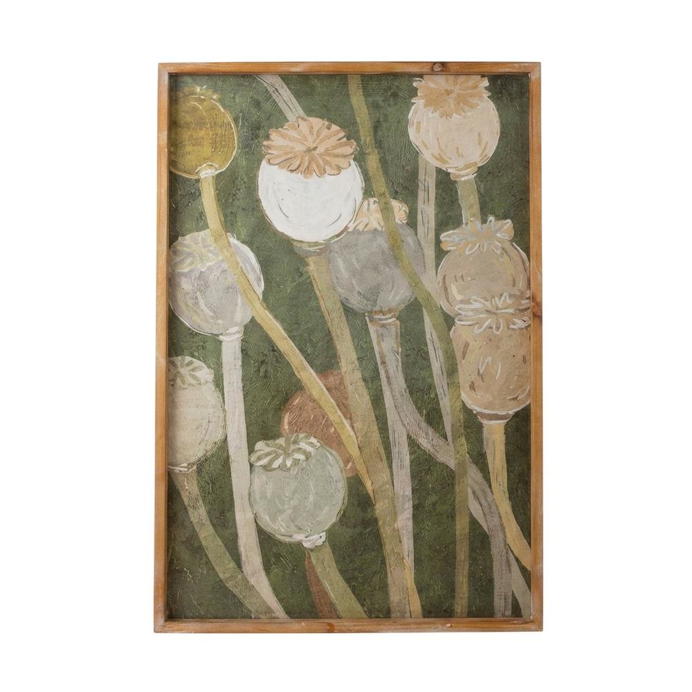Poppy Print Under Glass. Picture 1
