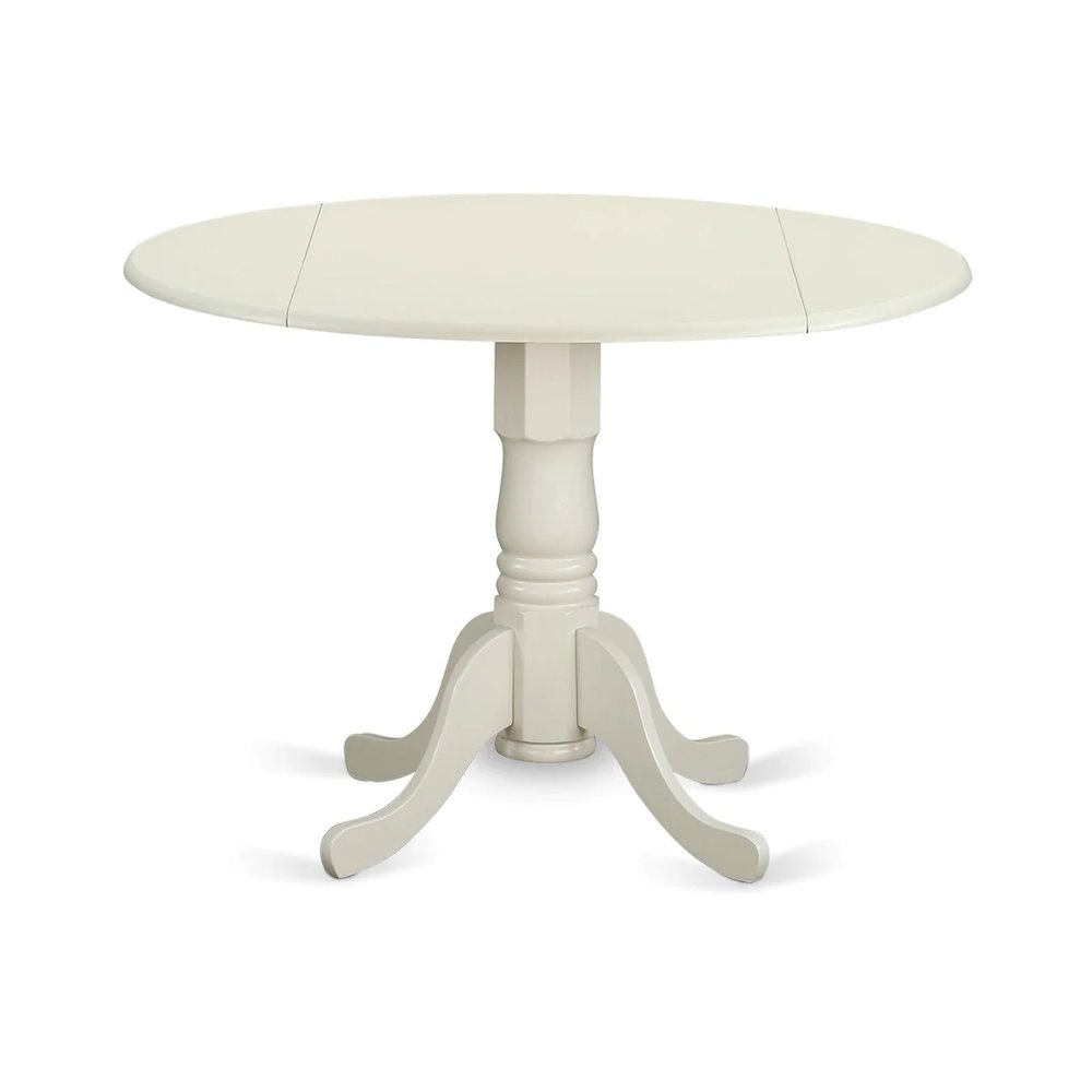 Dining Room Set Linen White, DLFL5-WHI-01. Picture 3