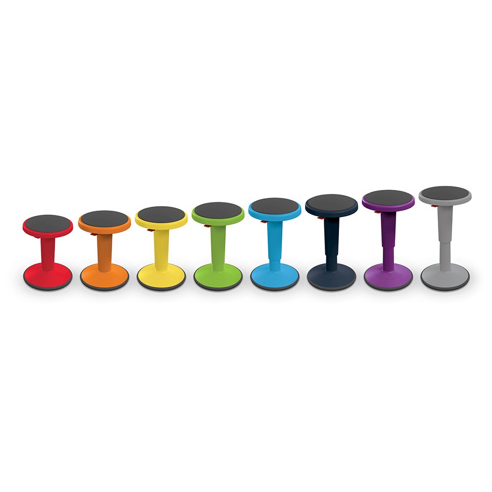 Hierarchy Height Adjustable Grow Stool- Short Stool (Orange). Picture 6