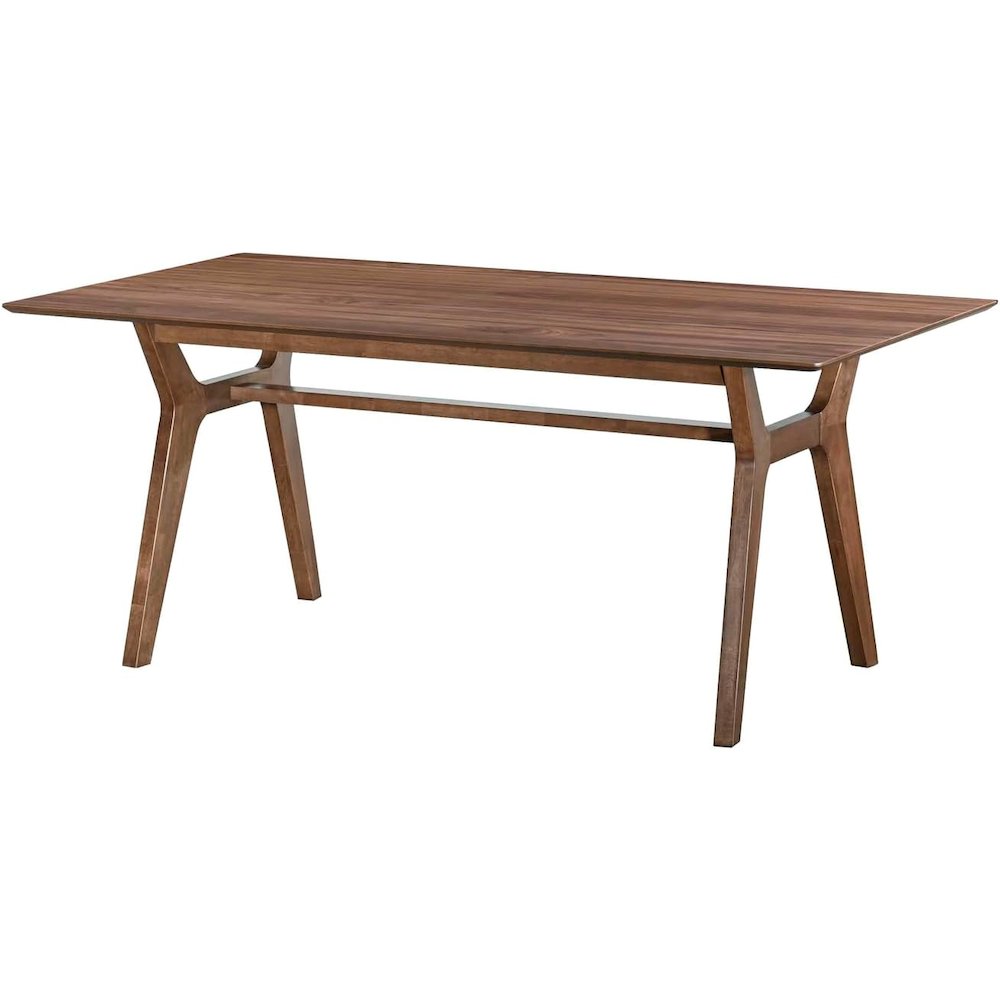Thea Wood 70" Rectangular Dining Table, Walnut. Picture 1