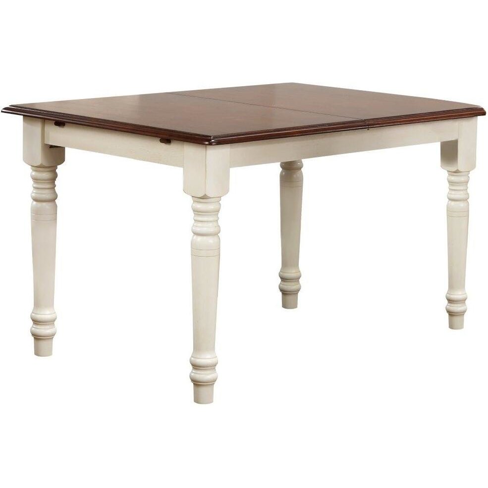 Andrews 48-60" Rectangular Extendable Butterfly Leaf Dining Table. Picture 1