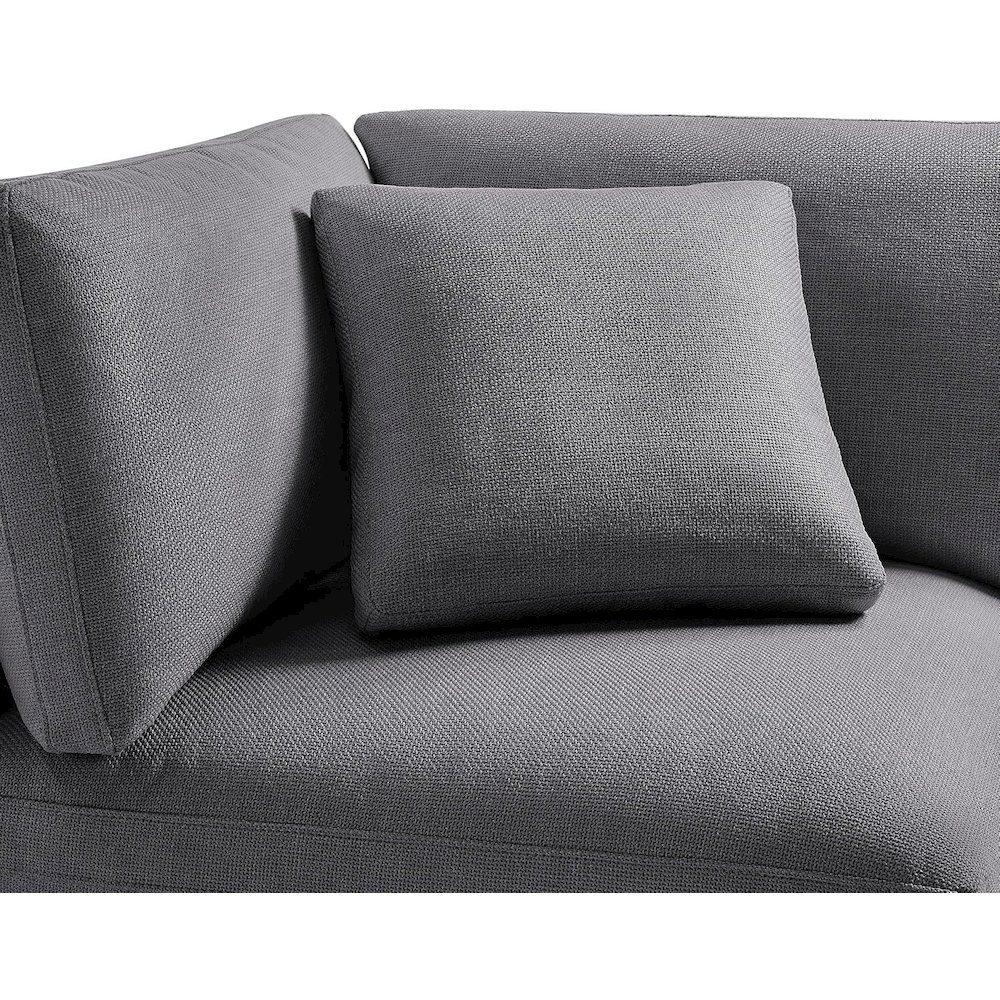Casella Corner Wedge Chair - Charcoal. Picture 3