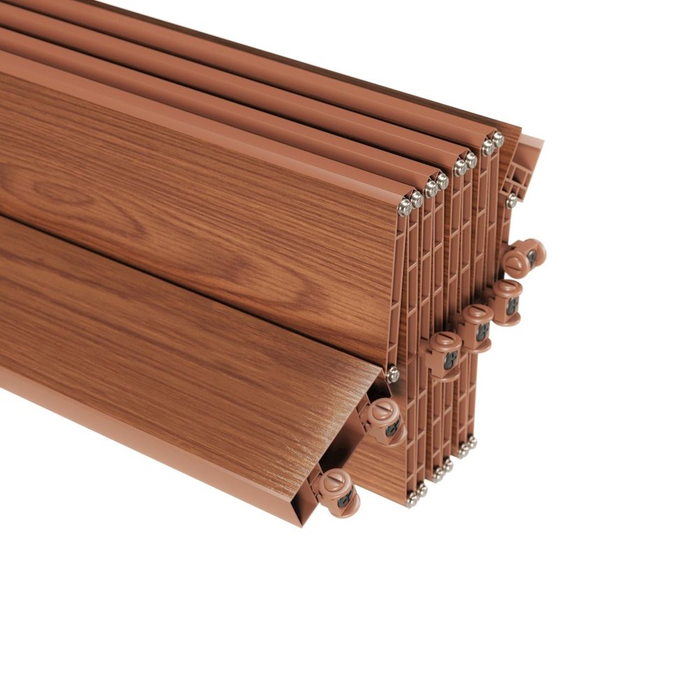 48" W Double Walled Foldable Heavy Duty Accordion Doors, Walnut. Picture 6