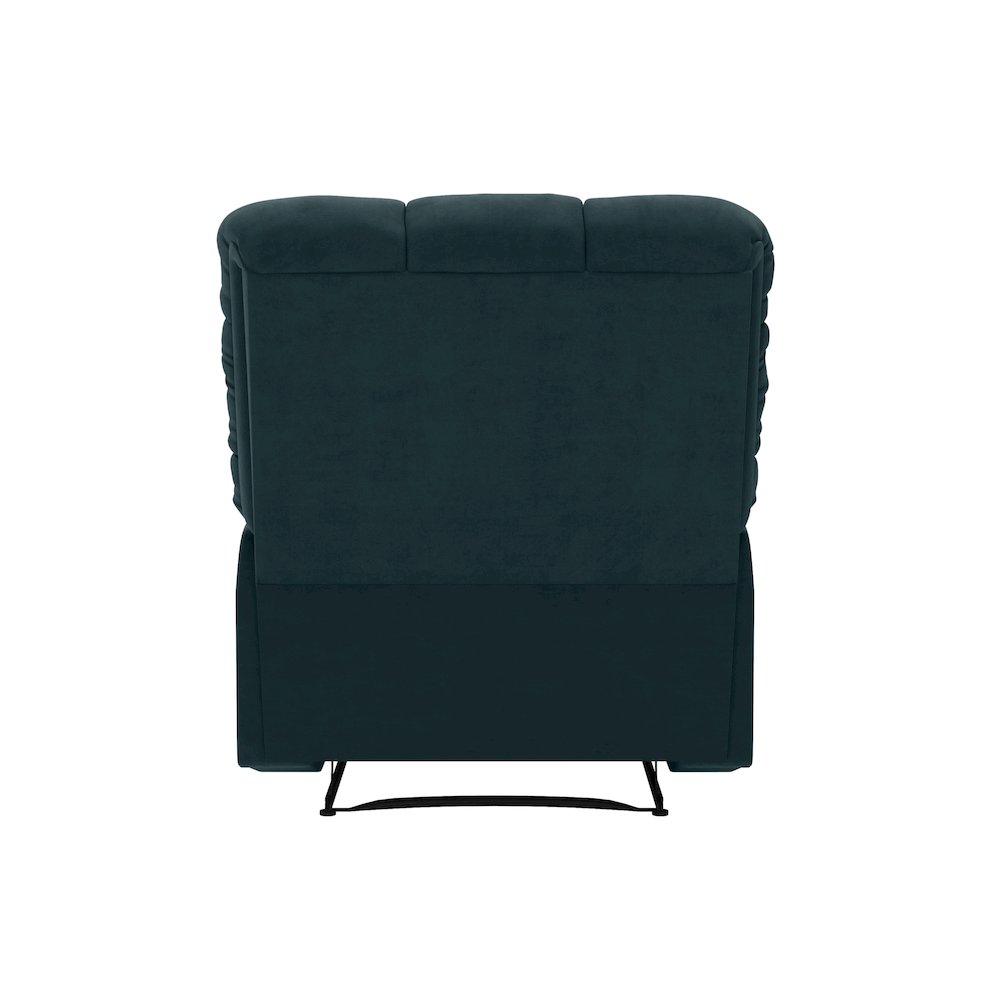 ProLounger Wall Hugger Recliner in Blue Microfiber with Square Tufted Back. Picture 7