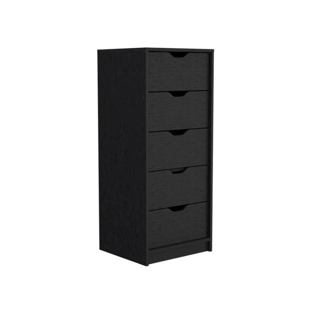 Basilea Tall Dresser Black MDF. Picture 1
