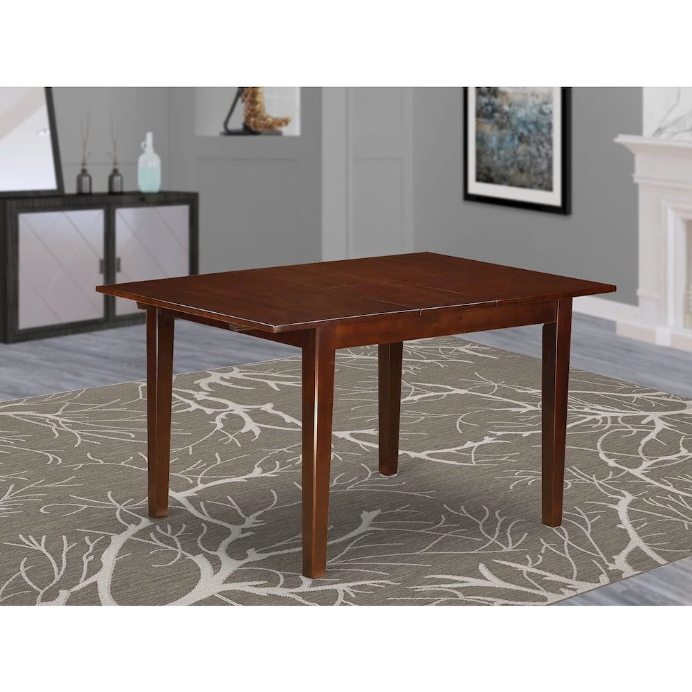 Norfolk  rectangular  table  with  12"  Butterfly  Leaf    -Mahogany  Finish.. Picture 2